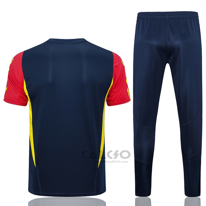 Tuta da Track Spagna Manica Corta 2023-2024 Blu